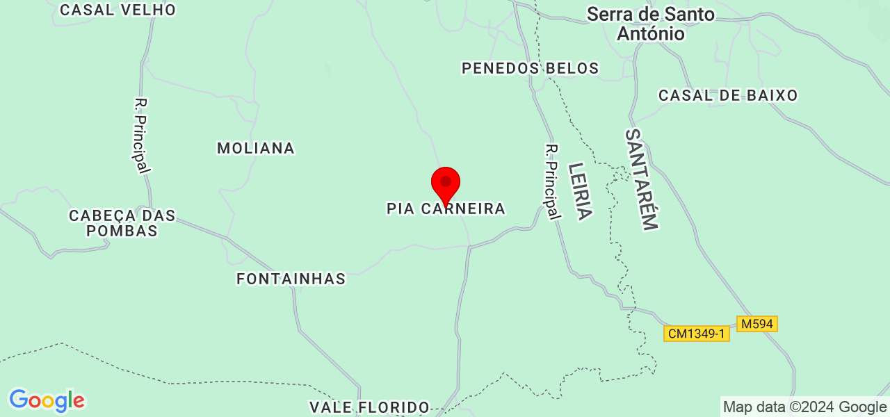Ana Filipa | Gest&atilde;o de Redes Sociais - Leiria - Porto de Mós - Mapa