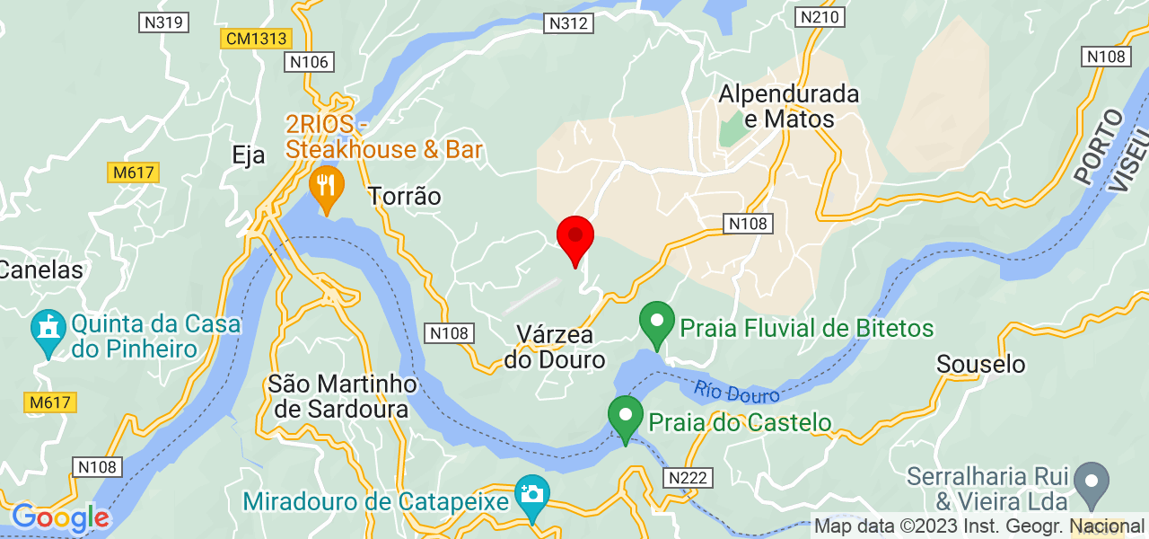 B&aacute;rbara Rocha - Porto - Marco de Canaveses - Mapa