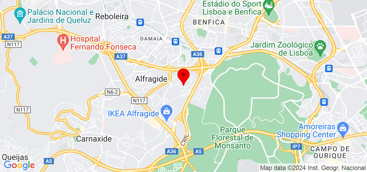 JL Moving - Lisboa - Amadora - Mapa