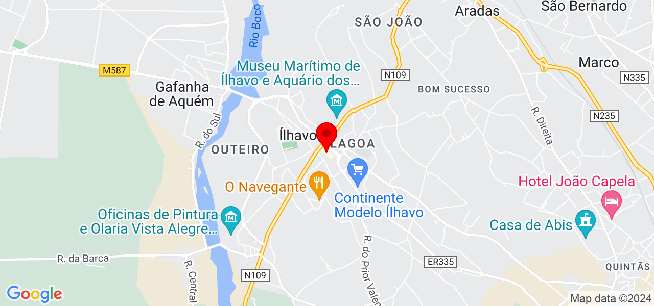 Priscila Limeira - Aveiro - Ílhavo - Mapa