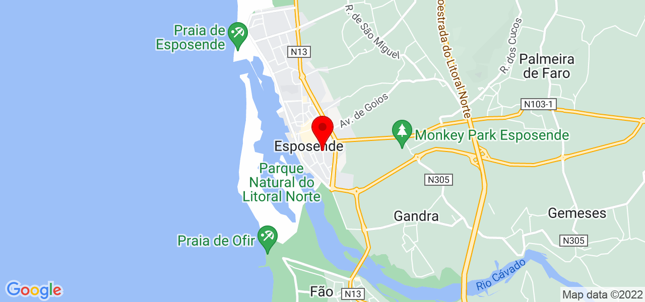 MINA DOS SANTOS UNIPESSOAL LTDA - Braga - Esposende - Mapa