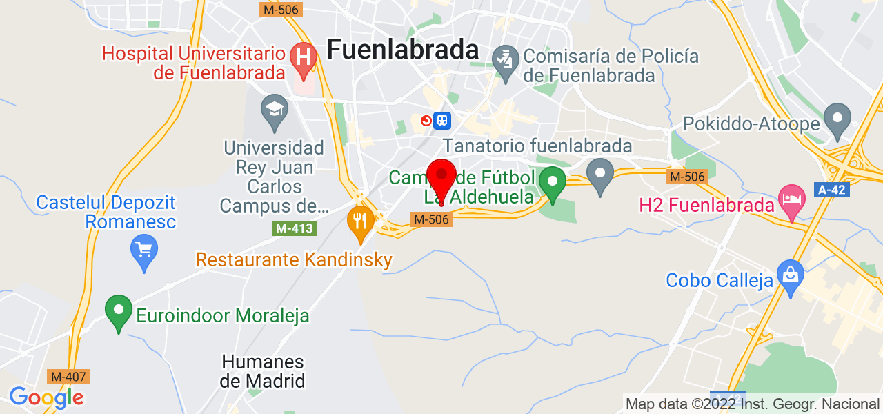 David Diaz - Comunidad de Madrid - Fuenlabrada - Mapa