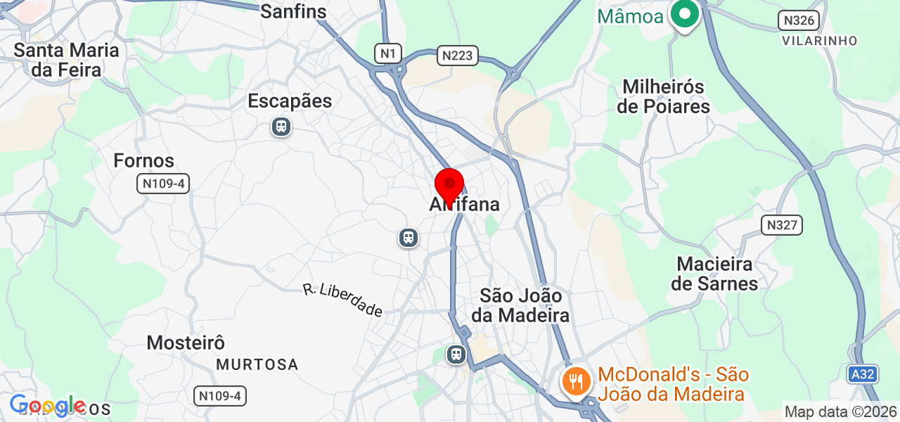 Vidal NEXUS - Aveiro - Santa Maria da Feira - Mapa