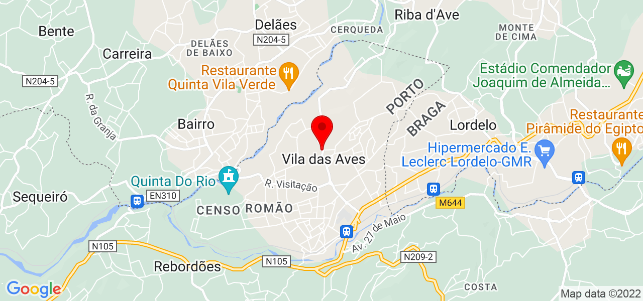 Ana Ramalho - Porto - Santo Tirso - Mapa