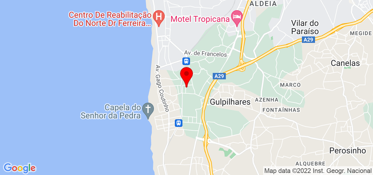 Aleat&oacute;ria Limitada - Porto - Vila Nova de Gaia - Mapa