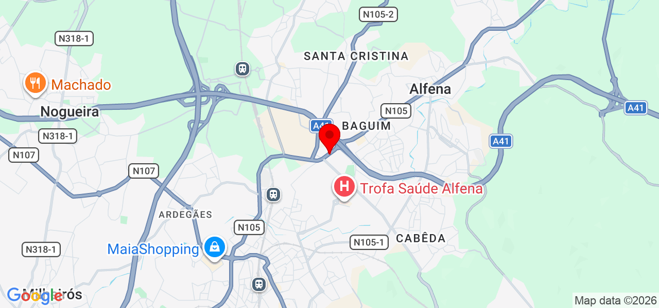 Horto Dona Laura - Porto - Valongo - Karte