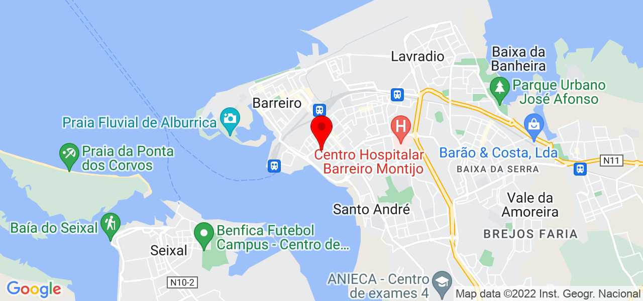 Carla Almeida - Setúbal - Barreiro - Mapa