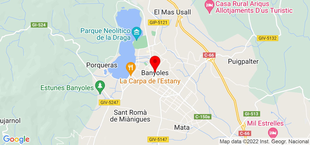 MONTAJE E INSTALACIONES - Cataluña - Banyoles - Mapa