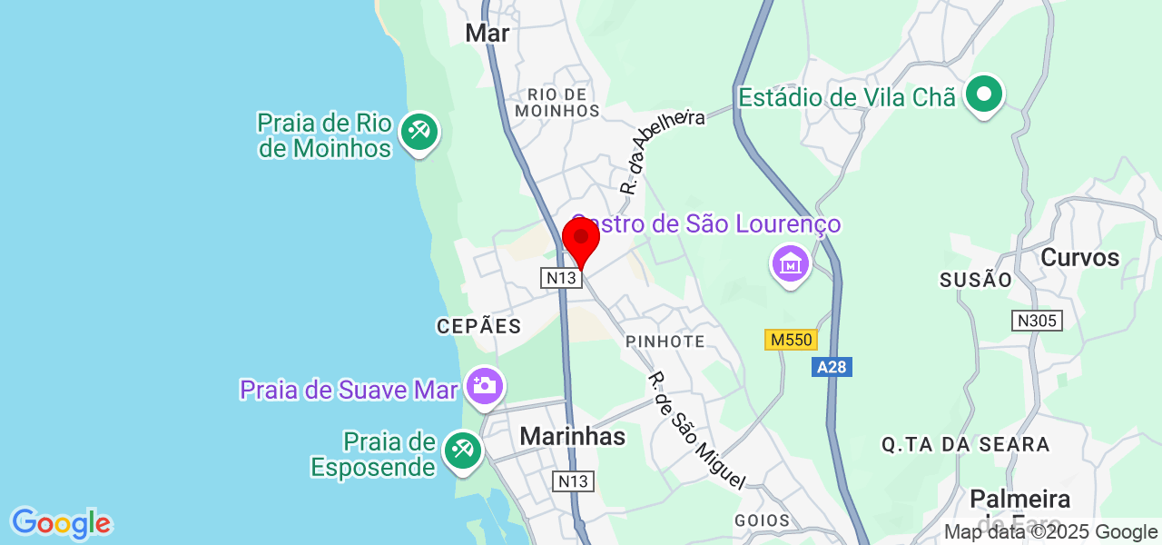 Suave Eventos - Braga - Esposende - Mapa