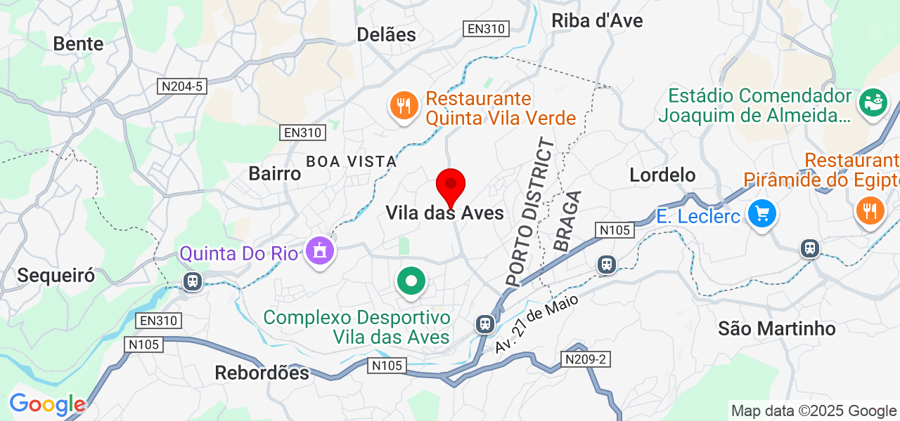 João Pinto - Porto - Santo Tirso - Map