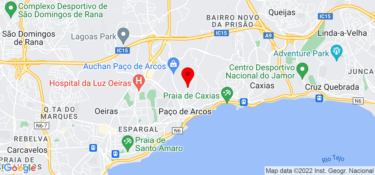 Nat&aacute;lia Urbano - Lisboa - Oeiras - Mapa
