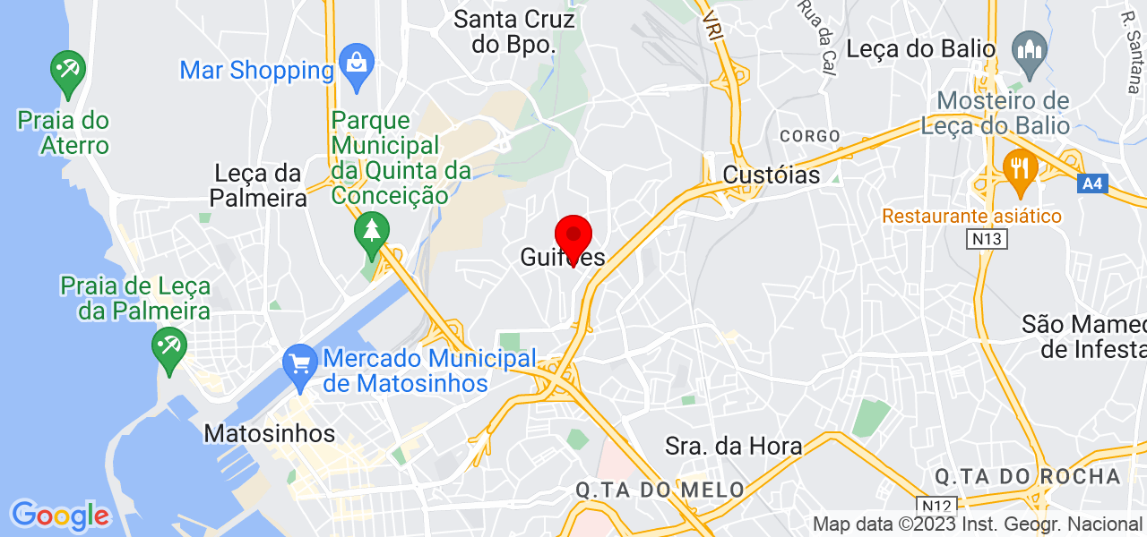 J&uacute;lia Barros - Porto - Matosinhos - Mapa