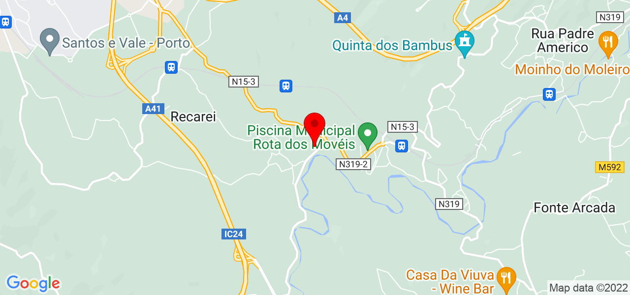 F&aacute;tima Cabral - Porto - Paredes - Mapa