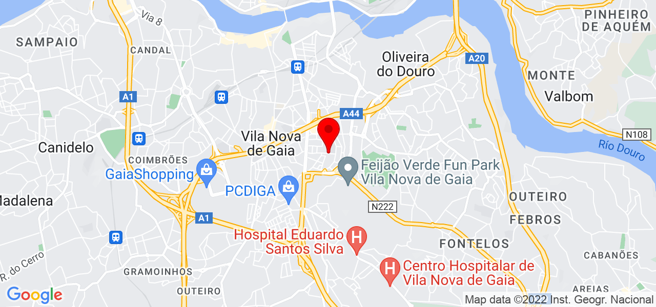 Anne Carneiro - Porto - Vila Nova de Gaia - Mapa