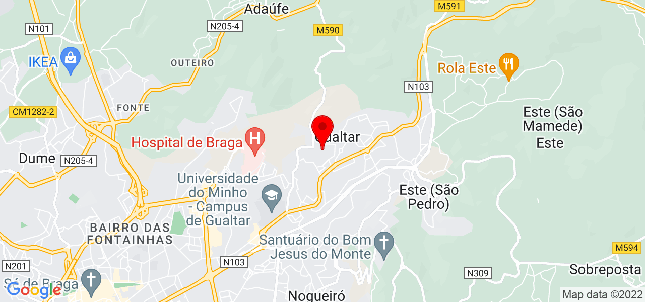 Rodrigo - Braga - Braga - Mapa