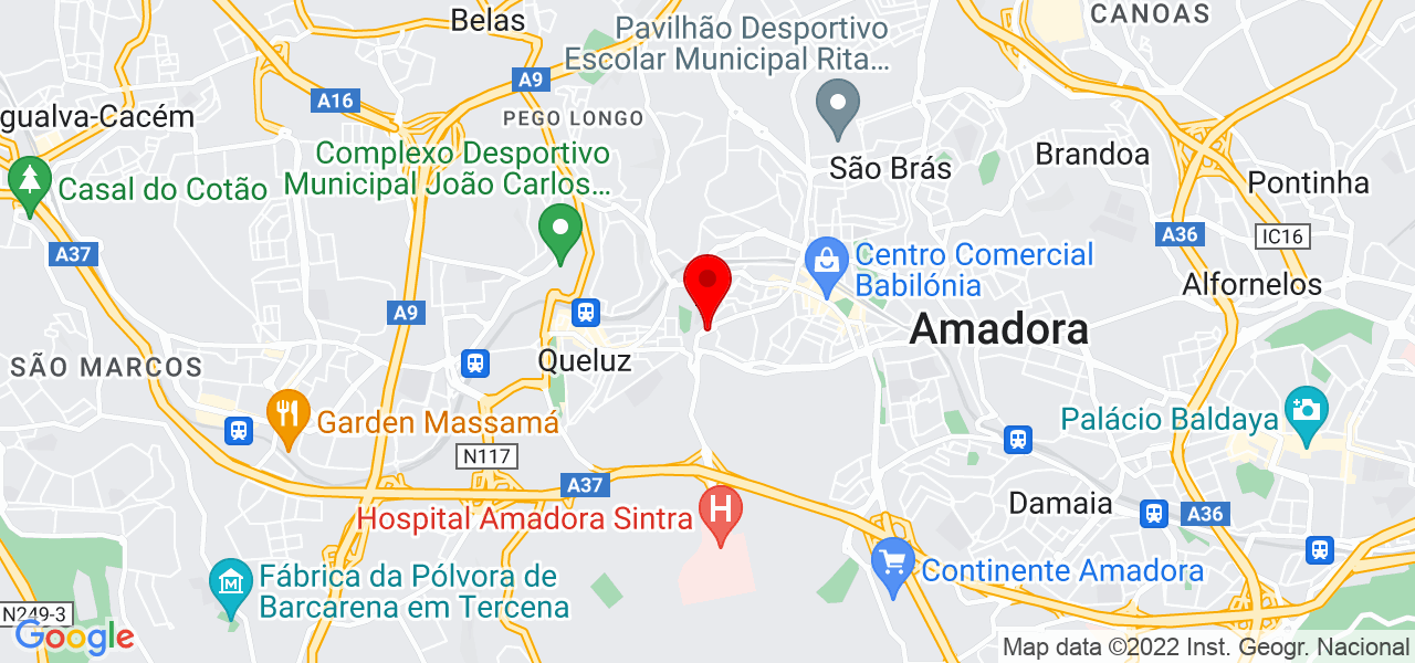Lia Delgado - Lisboa - Amadora - Mapa