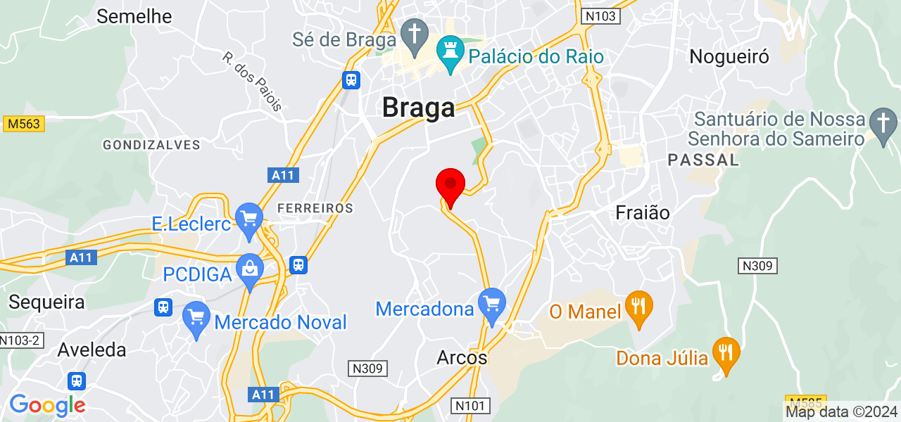 A Guia Ariel - Braga - Braga - Mapa
