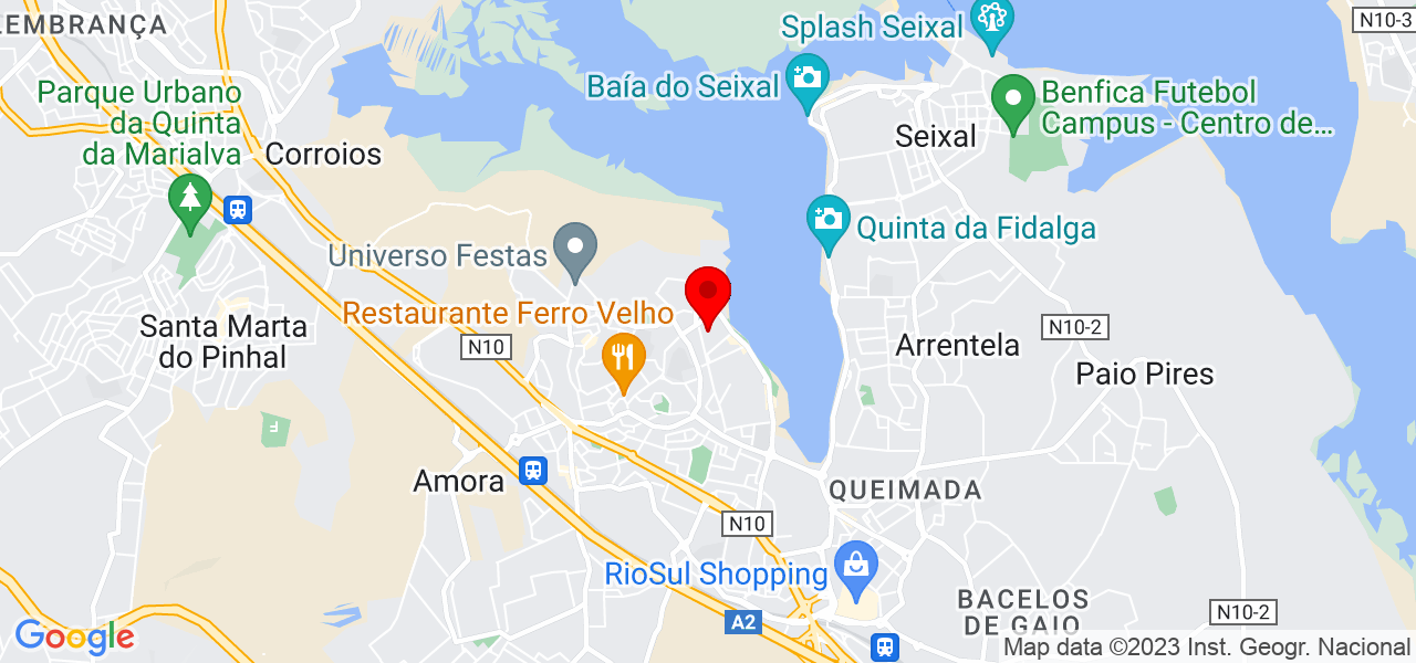 Ant&ocirc;nio Latas - Setúbal - Seixal - Mapa