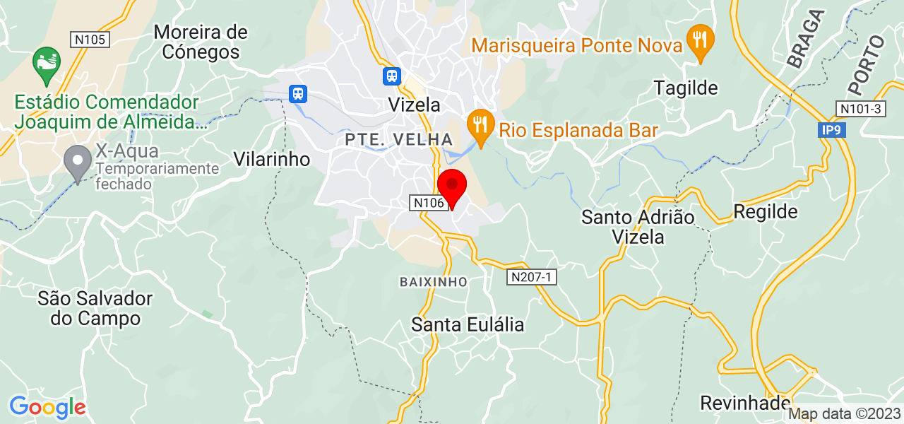 Filipa Mendes - Braga - Vizela - Mapa