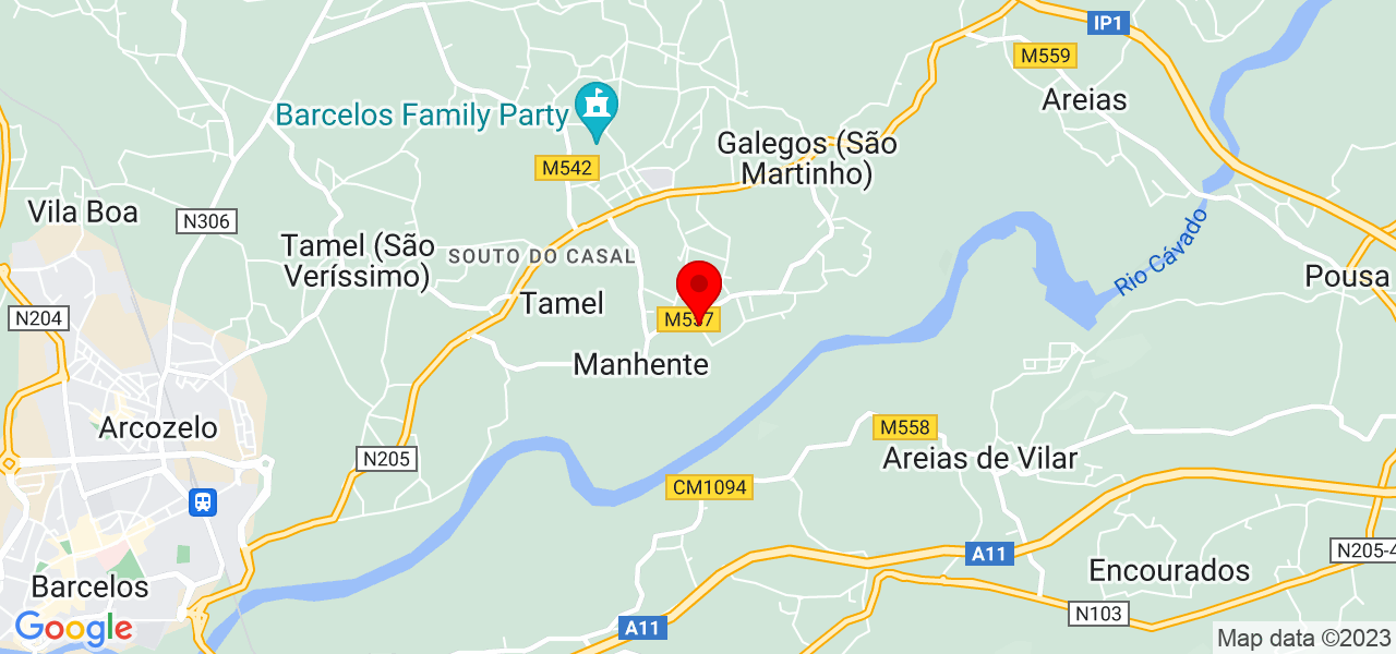 Tiago Mendes - Braga - Barcelos - Mapa