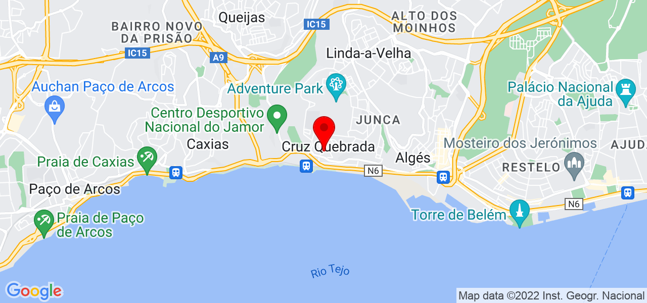 Olinda Coelho - Lisboa - Oeiras - Mapa