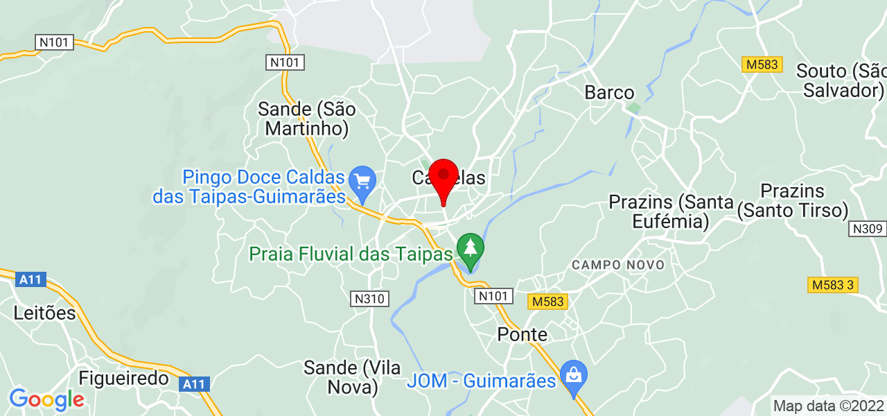 Sofia Pimenta - Braga - Guimarães - Karte