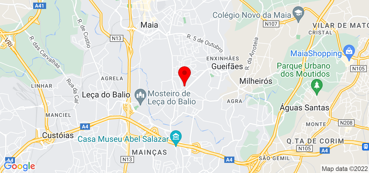 Antonica - Porto - Maia - Mapa