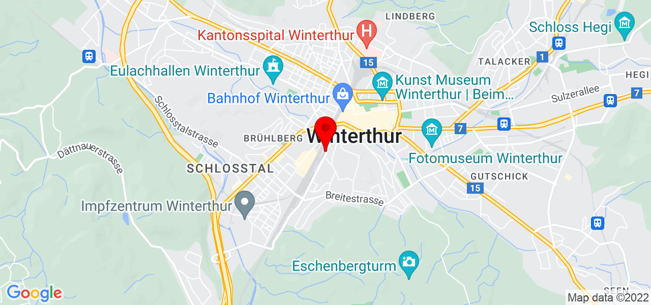 Amin - Zürich - Winterthur - Karte
