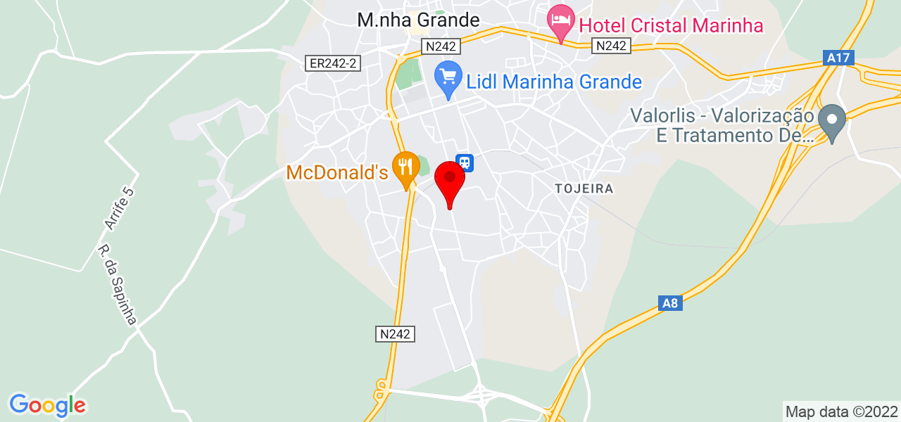 Marie - Leiria - Marinha Grande - Mapa