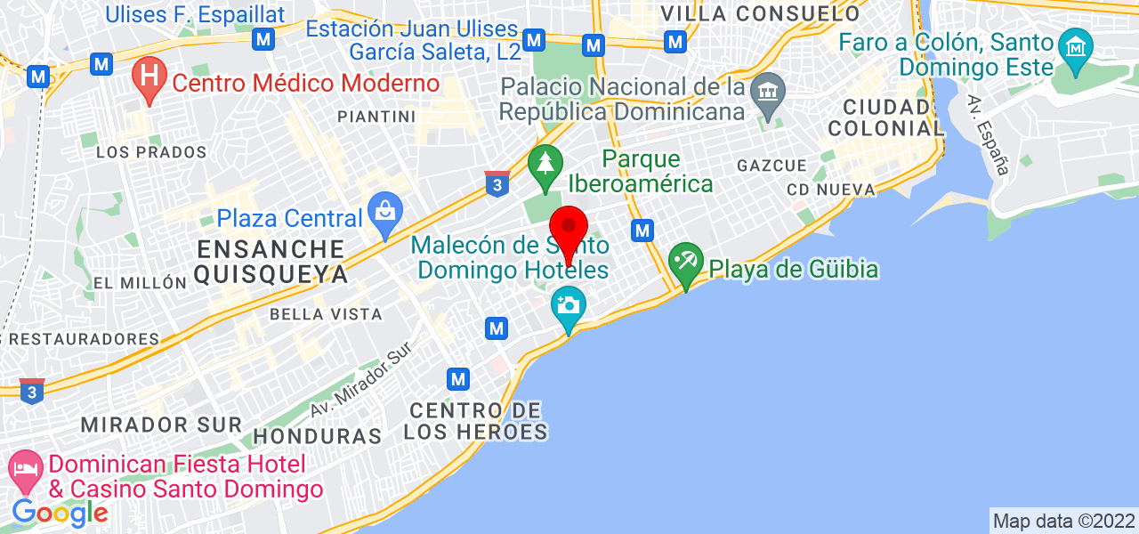 A&amp;N Sounds - Distrito Nacional - Santo Domingo de Guzmán - Mapa