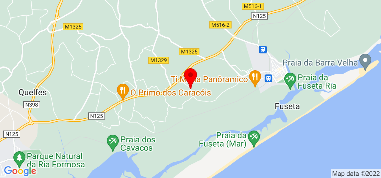 Janaina - Faro - Olhão - Mapa