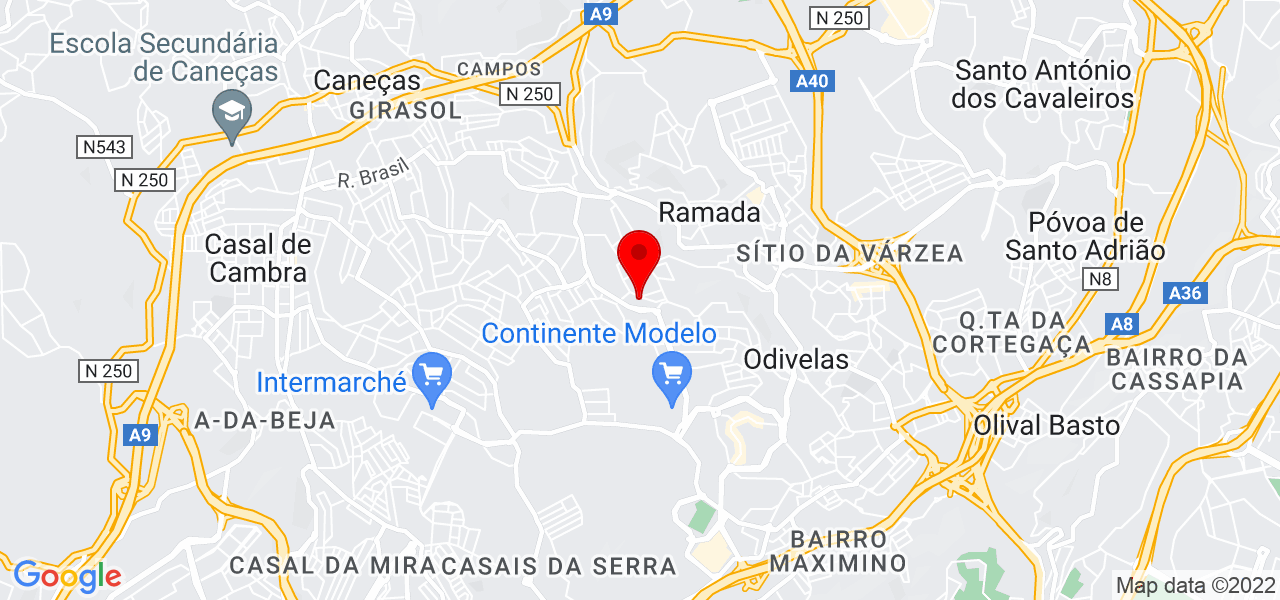 Pacheco.fitstatus - Lisboa - Odivelas - Mapa