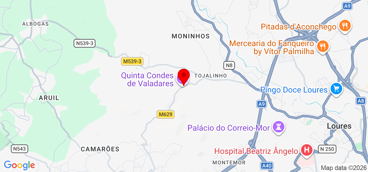 Vitalii - Lisboa - Loures - Karte