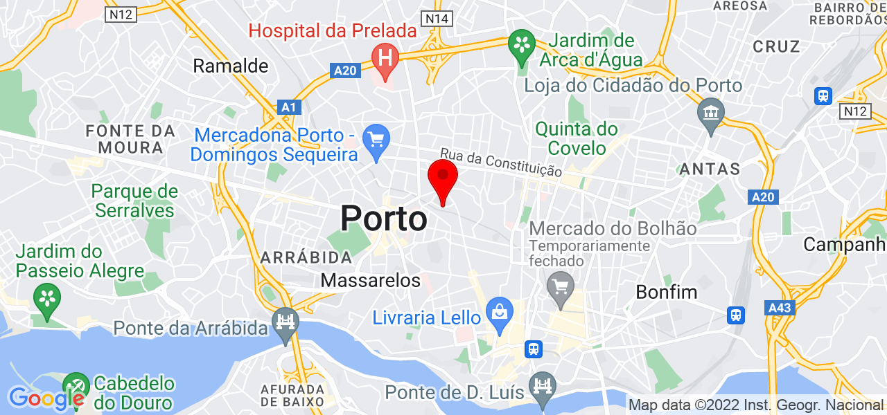 Isabel vieira - Porto - Porto - Mapa