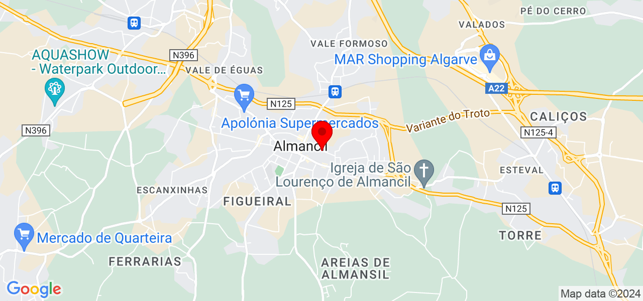Marinpilar - Faro - Loulé - Mapa