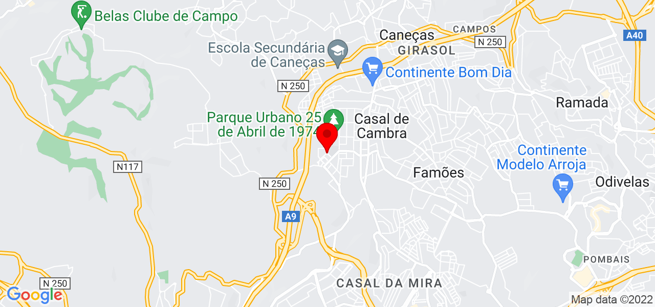 Jo&atilde;o Ricardo - Lisboa - Sintra - Mapa