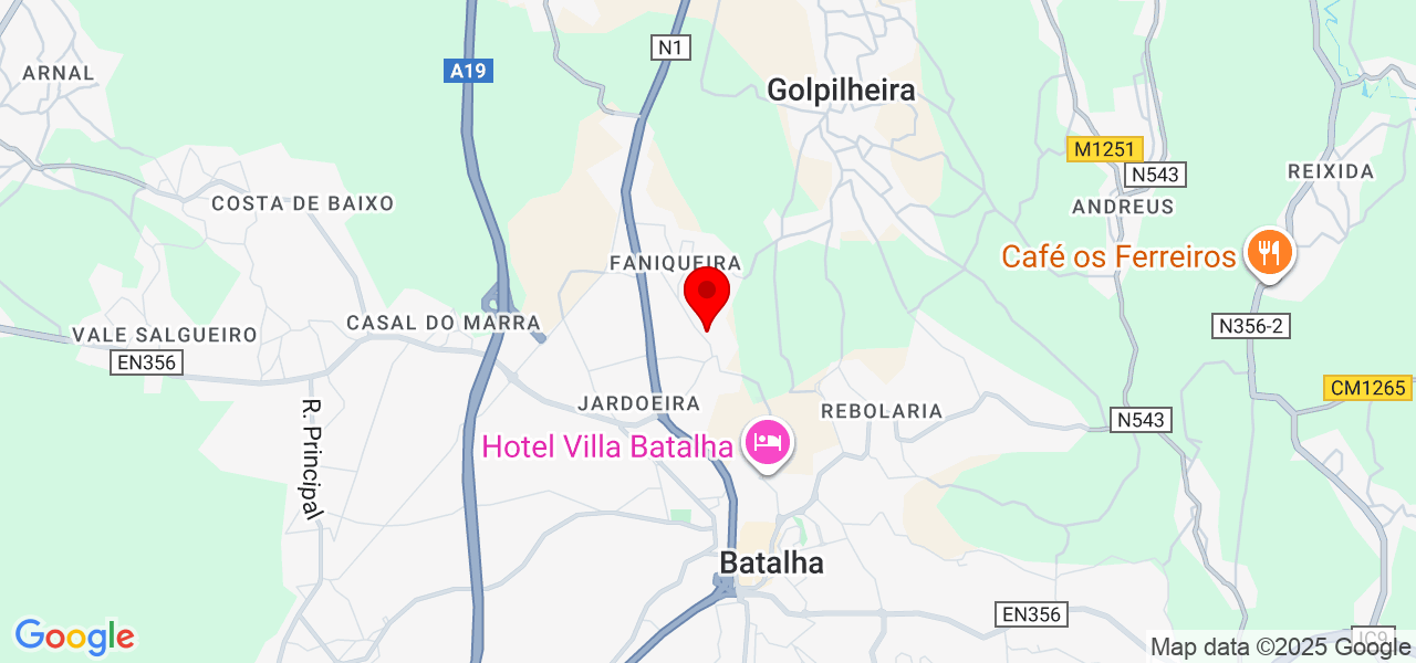 Eduardo Luiz Decorações interiores - Leiria - Batalha - Mapa