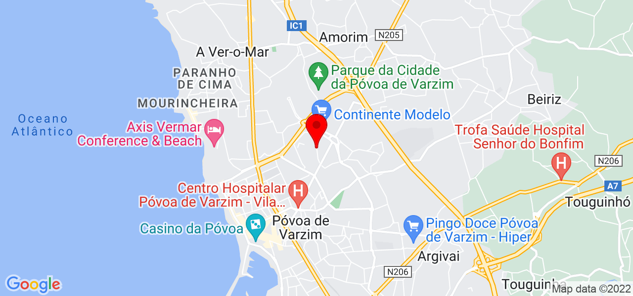 Matheus Menegatti - Porto - Póvoa de Varzim - Mapa