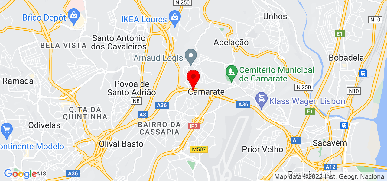 Alfazema In&eacute;dita - Lisboa - Loures - Mapa