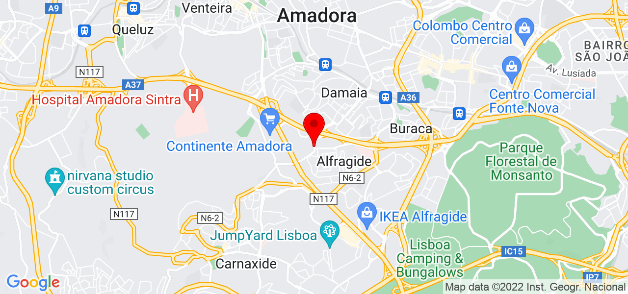 Rolanda Brito - Lisboa - Amadora - Mapa