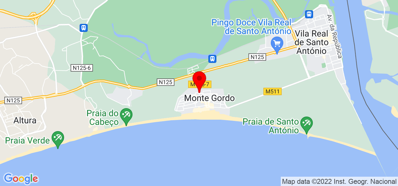 Alexandre - Faro - Vila Real de Santo António - Mapa