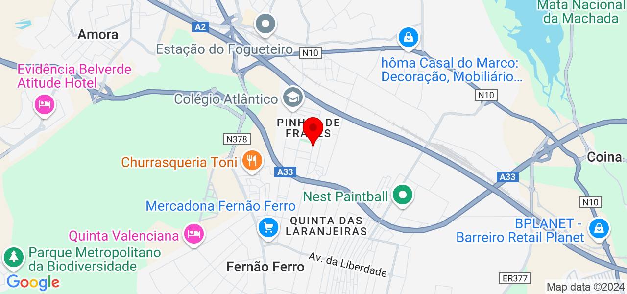 JF Pavimentos - Setúbal - Seixal - Map