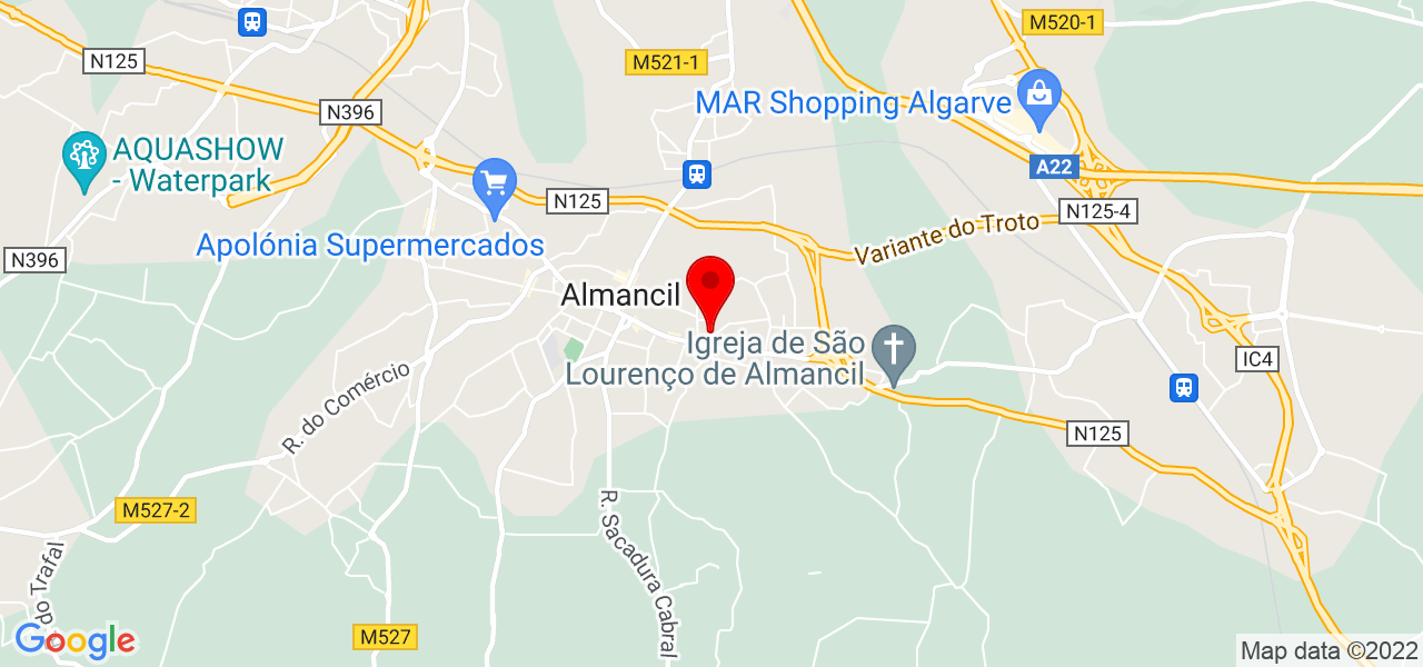Vandr&eacute; S&aacute; - Faro - Loulé - Mapa