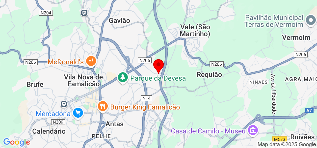 PaviClean - Braga - Vila Nova de Famalicão - Karte