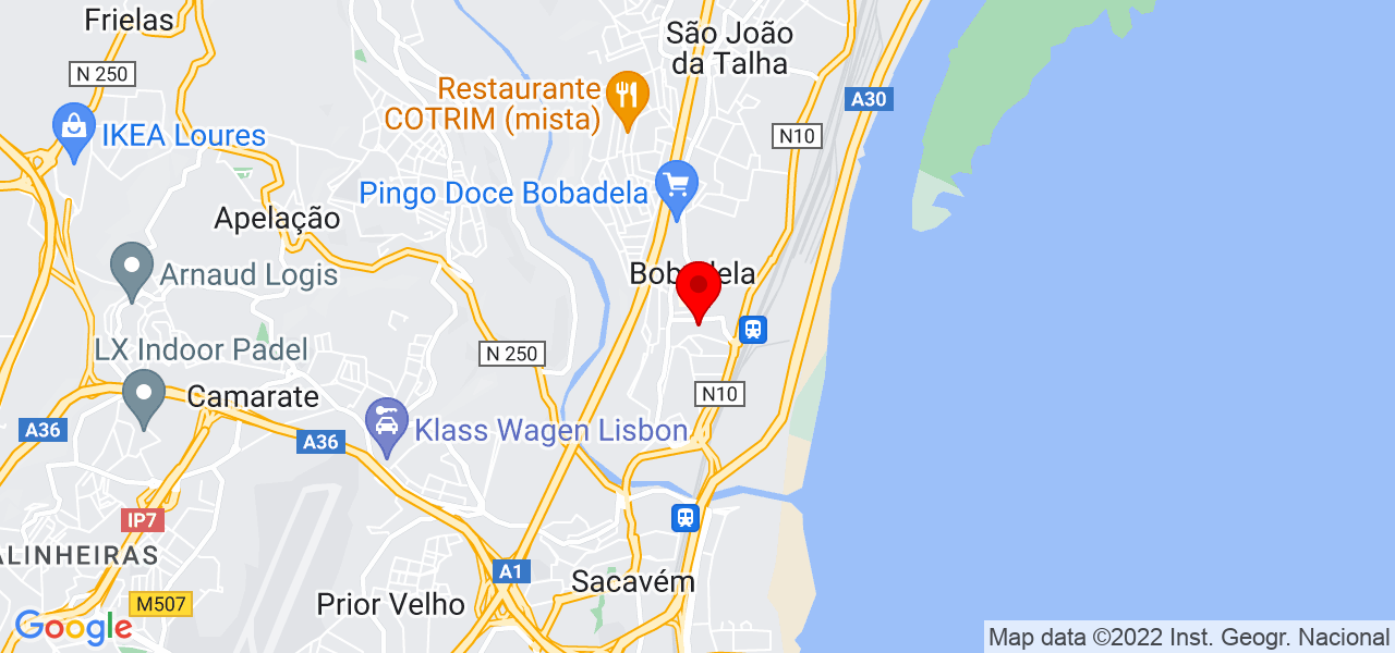 Alexandre Boavida - Lisboa - Loures - Mapa