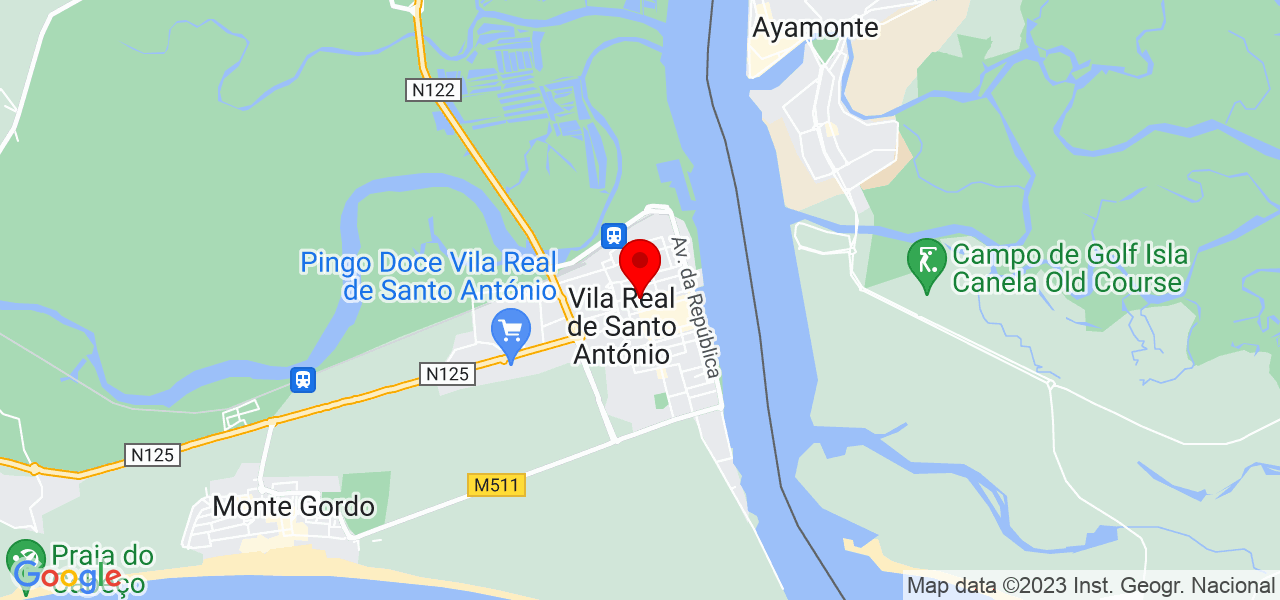 Sara - Faro - Vila Real de Santo António - Mapa