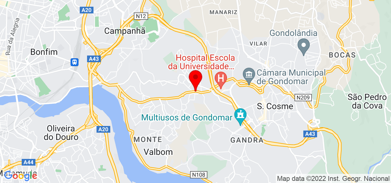 Alessandra - Porto - Gondomar - Mapa