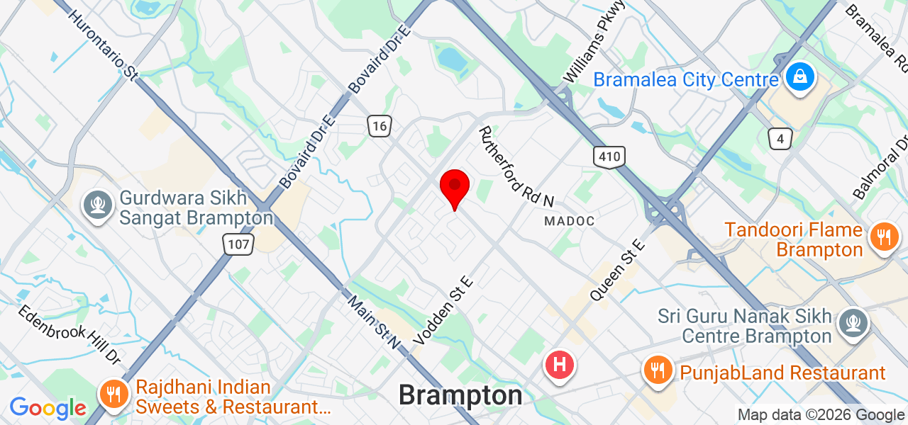 KreatiiveXpressiions - Ontario - Peel - Karte