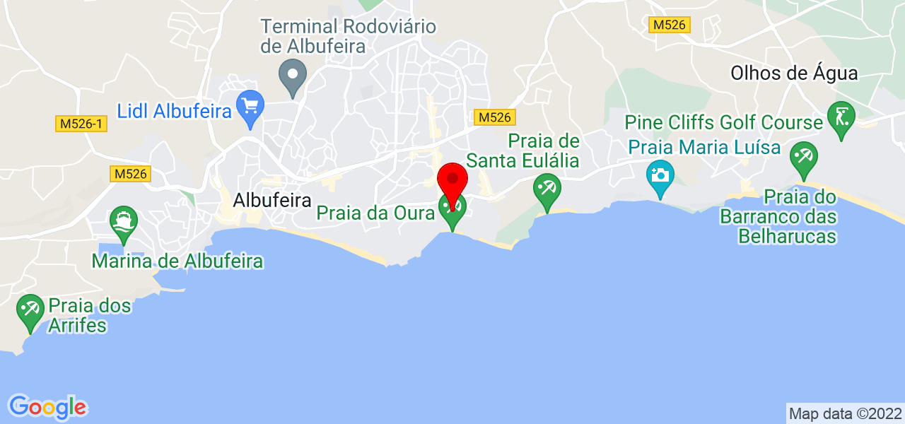 Carol Vieira - Faro - Albufeira - Mapa