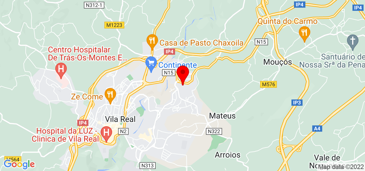 Joana Santos - Vila Real - Vila Real - Mapa